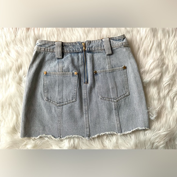 Pink tweed denim mini skirt 🩷 - Picture 7 of 10